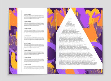 Soyut vektör düzen arka plan set. Sanat kalıp çizmek için, 