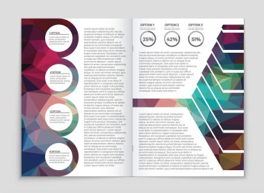 Soyut vektör düzen arka plan set. Sanat kalıp çizmek için, 