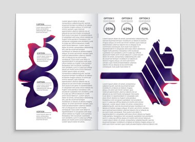 Soyut vektör düzen arka plan set. Sanat kalıp çizmek için, 