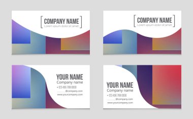 Soyut vektör düzen evin arka plan set.