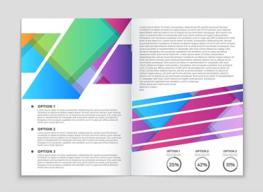 Soyut vektör düzen arka plan set. Sanat kalıp çizmek için, 