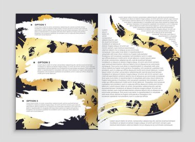 Soyut vektör düzen arka plan set. Sanat kalıp çizmek için, 