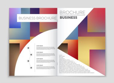 Soyut vektör düzen arka plan set. Sanat kalıp çizmek için, 