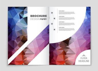 Soyut vektör düzen arka plan set. Sanat kalıp çizmek için, 