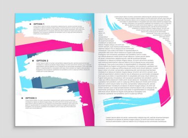 Soyut vektör düzen arka plan set. Sanat kalıp çizmek için, 