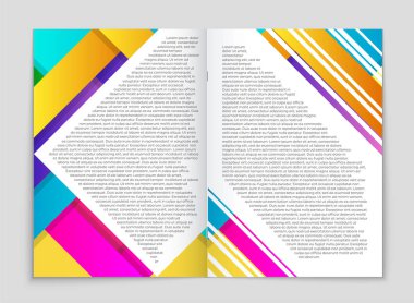 Soyut vektör düzen arka plan set. Sanat kalıp çizmek için, 