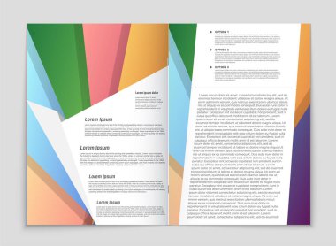 Soyut vektör düzen arka plan set. Sanat kalıp çizmek için, 