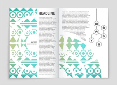 Soyut vektör düzen arka plan set. Sanat kalıp çizmek için, 