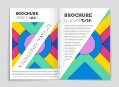 Soyut vektör düzen arka plan set. Sanat kalıp çizmek için, 