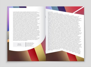 Soyut vektör düzen arka plan set. Sanat kalıp çizmek için, 