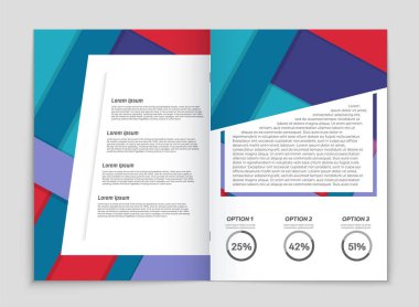 Soyut vektör düzen arka plan set. Sanat kalıp çizmek için, 