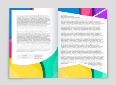 Soyut vektör düzen arka plan set. Sanat kalıp çizmek için, 