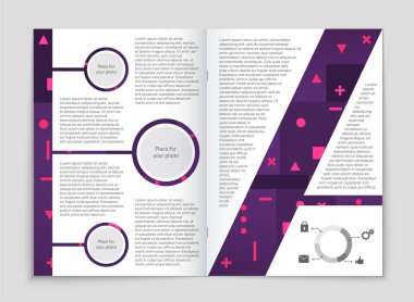 Soyut vektör düzen arka plan set. Sanat kalıp çizmek için, 