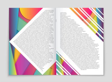 Soyut vektör düzen arka plan set. Sanat kalıp çizmek için, 