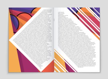 Soyut vektör düzen arka plan set. Sanat kalıp çizmek için, 