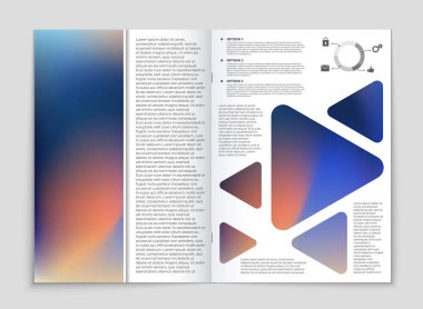 Soyut vektör düzen arka plan set. Sanat kalıp çizmek için, 