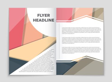 Soyut vektör düzen arka plan set. Sanat kalıp çizmek için, 