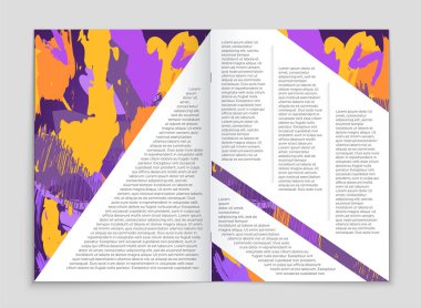 Soyut vektör düzen arka plan set. Sanat kalıp çizmek için, 