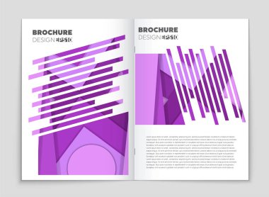 Soyut vektör düzen arka plan set. Sanat kalıp çizmek için, 