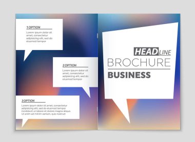 Soyut vektör düzen arka plan set. Sanat kalıp çizmek için, 