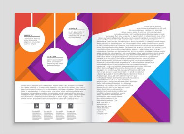 Soyut vektör düzen arka plan set. Sanat kalıp çizmek için, 