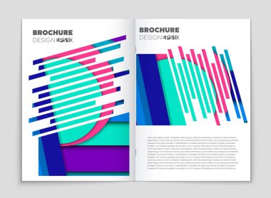 Soyut vektör düzen arka plan set. Sanat kalıp çizmek için, 