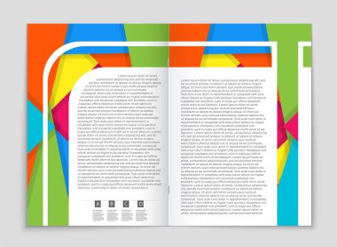 Soyut vektör düzen arka plan set. Sanat kalıp çizmek için, 