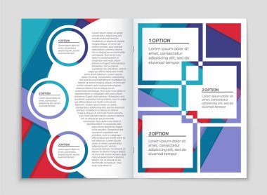 Soyut vektör düzen arka plan set. Sanat kalıp çizmek için, 