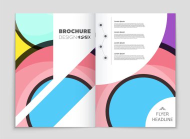 Soyut vektör düzen arka plan set. Sanat kalıp çizmek için, 