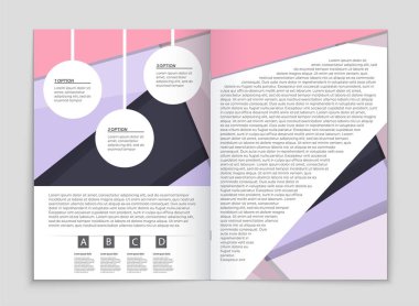 Soyut vektör düzen arka plan set. Sanat kalıp çizmek için, 