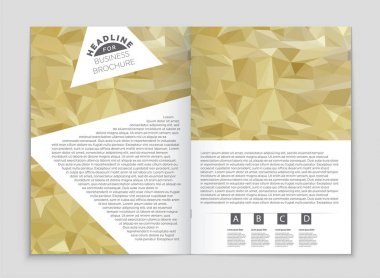 Soyut vektör düzen arka plan set. Sanat kalıp çizmek için, 