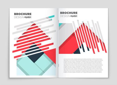 Soyut vektör düzen arka plan set. Sanat kalıp çizmek için, 