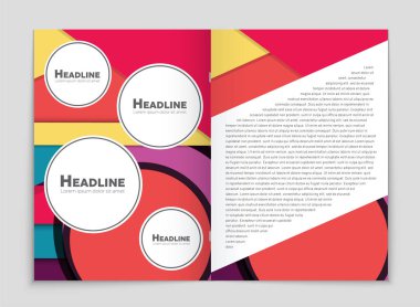 Soyut vektör düzen arka plan set. Sanat kalıp çizmek için, 