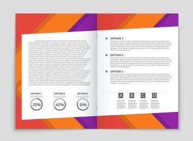 Soyut vektör düzen arka plan set. Sanat kalıp çizmek için, 