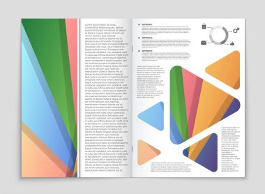 Soyut vektör düzen arka plan set. Sanat kalıp çizmek için, 