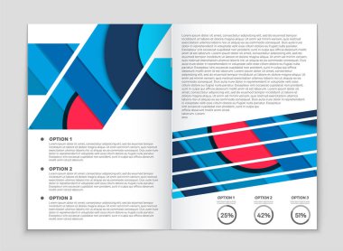 Soyut vektör düzen arka plan set. Sanat kalıp çizmek için, 