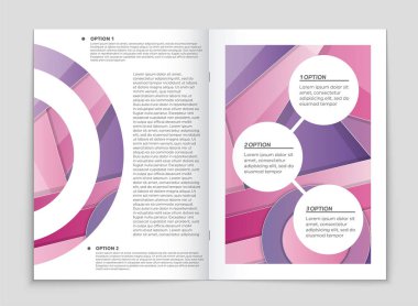 Soyut vektör düzen arka plan set. Sanat kalıp çizmek için, 