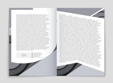 Soyut vektör düzen arka plan set. Sanat kalıp çizmek için, 