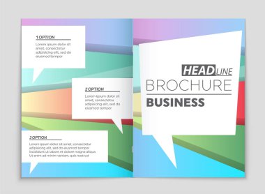 Soyut vektör düzen arka plan set. Sanat kalıp çizmek için, 