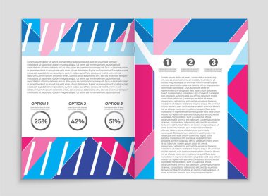 Soyut vektör düzen arka plan set. Sanat kalıp çizmek için, 