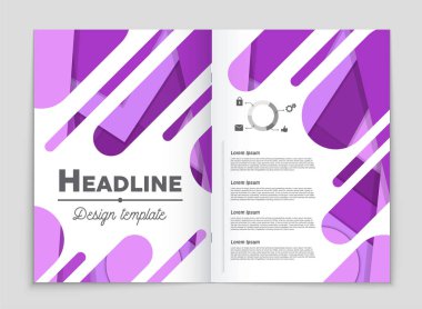 Soyut vektör düzen arka plan set. Sanat kalıp çizmek için, 