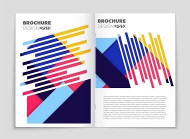 Soyut vektör düzen arka plan set. Sanat kalıp çizmek için, 