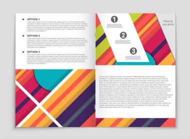 Soyut vektör düzen arka plan set. Sanat kalıp çizmek için, 