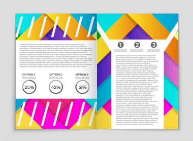 Soyut vektör düzen arka plan set. Sanat kalıp çizmek için, 