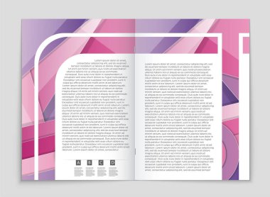 Soyut vektör düzen arka plan set. Sanat kalıp çizmek için, 