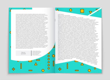 Soyut vektör düzen arka plan set. Sanat kalıp çizmek için, 