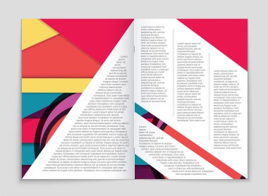 Soyut vektör düzen arka plan set. Sanat kalıp çizmek için, 