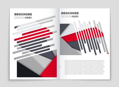 Soyut vektör düzen arka plan set. Sanat kalıp çizmek için, 