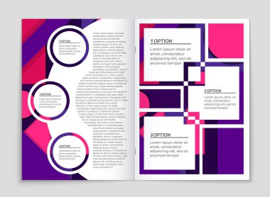 Soyut vektör düzen arka plan set. Sanat kalıp çizmek için, 