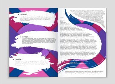 Soyut vektör düzen arka plan set. Sanat kalıp çizmek için, 